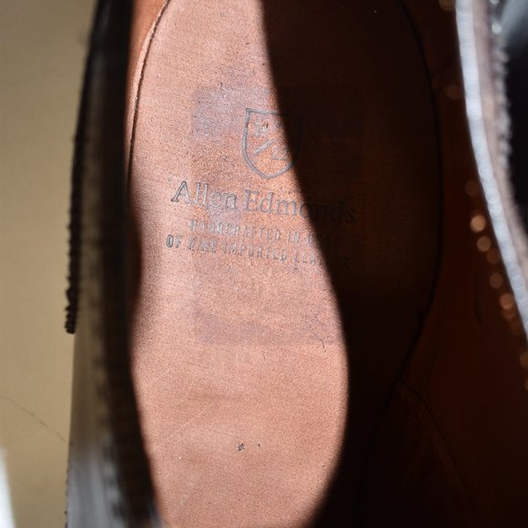 Allen Edmonds Sanford Cap Toe Derby Oxford Brown Leather Size 10.5 D main image 2
